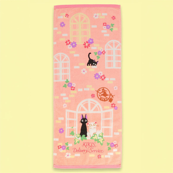 Serviette Natsu Douce rose 34x80 cm - Kiki la petite sorcière