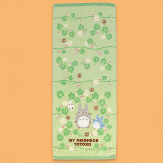 Serviette Natsu Totoro Feuille verte 34x80 cm - Mon Voisin Totoro
