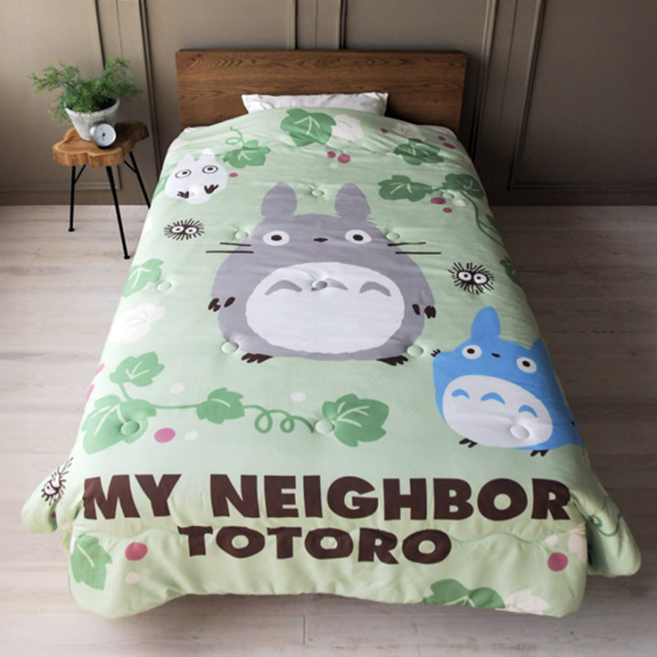 Couette Natsu Totoro Feuille verte  - Mon Voisin Totoro