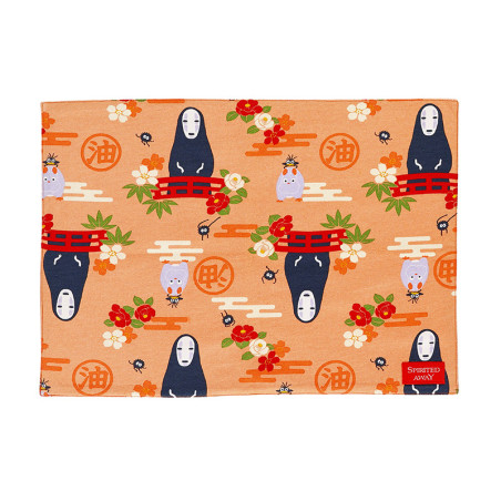 Natsu Lunch Mat No Face & Flowers  - Spirited Away