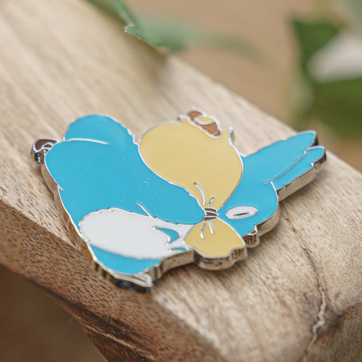 Magnet Totoro Bleu Silhouette Course - Mon Voisin Totoro