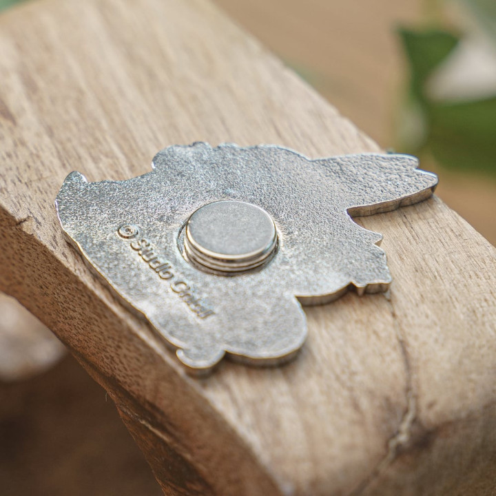 Magnet Totoro Bleu Silhouette Course - Mon Voisin Totoro