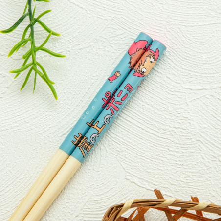 Baguettes 21cm Ponyo dans la mer - Ponyo sur la falaise