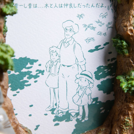Diorama cadre photo Forêt de Totoro - Mon Voisin Totoro