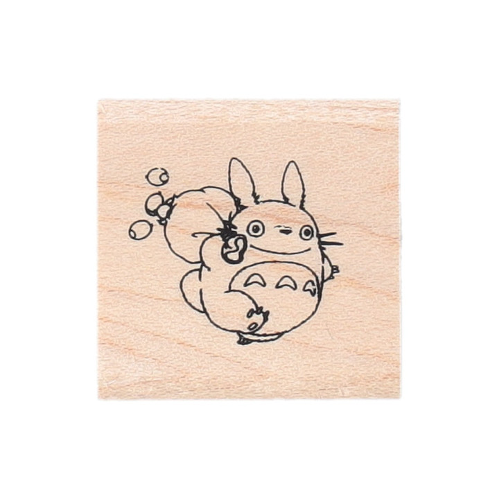 Tampon avec pochon Totoro Bleu & noisettes - Mon Voisin Totoro