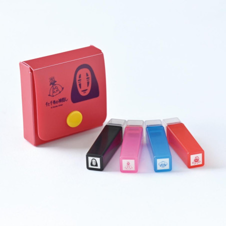 Boîte de tampons de couleurs No Face & Boh & Yubaba - Le Voyage de Ch