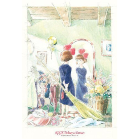 Puzzle 300P Kiki devant son miroir - Kiki la petite sorcière