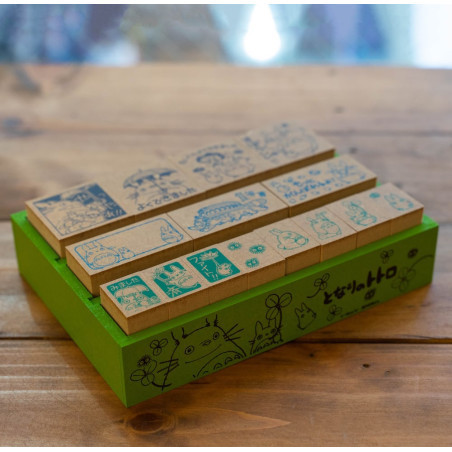 Premium Congratulation Wooden stamp Set in Japanese - My Neighbor Tot