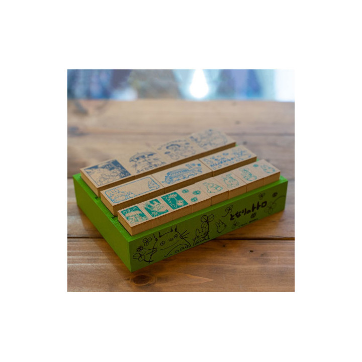 Premium Congratulation Wooden stamp Set in Japanese - My Neighbor Tot