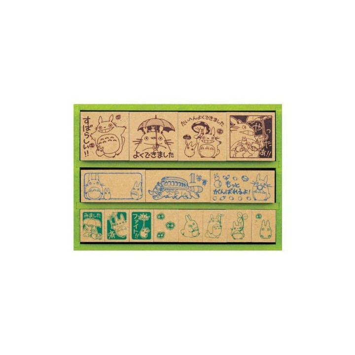 Premium Congratulation Wooden stamp Set in Japanese - My Neighbor Tot