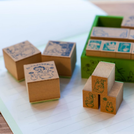 Premium Congratulation Wooden stamp Set in Japanese - My Neighbor Tot
