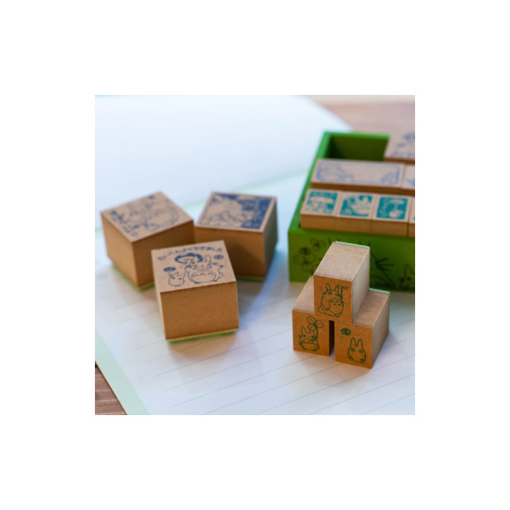 Premium Congratulation Wooden stamp Set in Japanese - My Neighbor Tot
