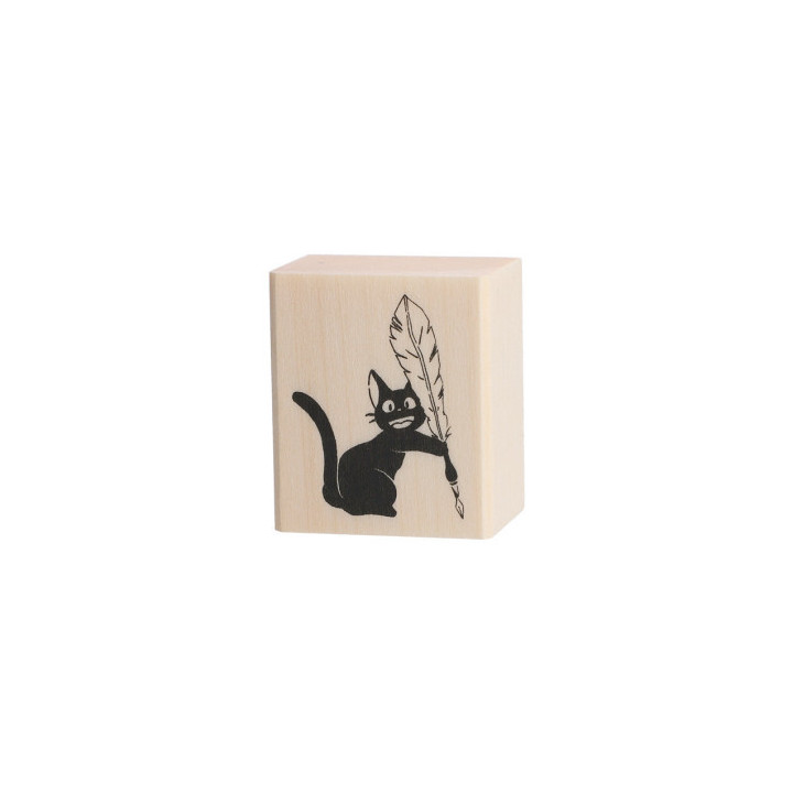Tampon en bois Jiji & stylo plume - Kiki la petite sorcière