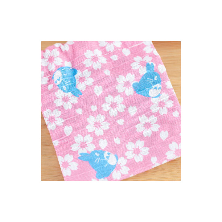 Tampon avec pochon Totoro Bleu & sakura - Mon Voisin Totoro