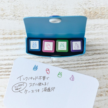 Coloured stamp Set Totoro & Acorn - My Neighbor Totoro