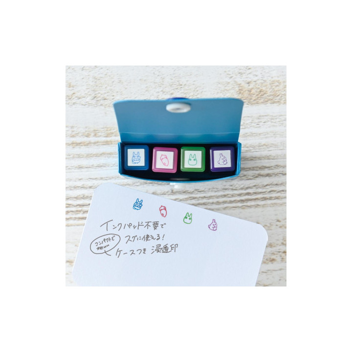 Coloured stamp Set Totoro & Acorn - My Neighbor Totoro