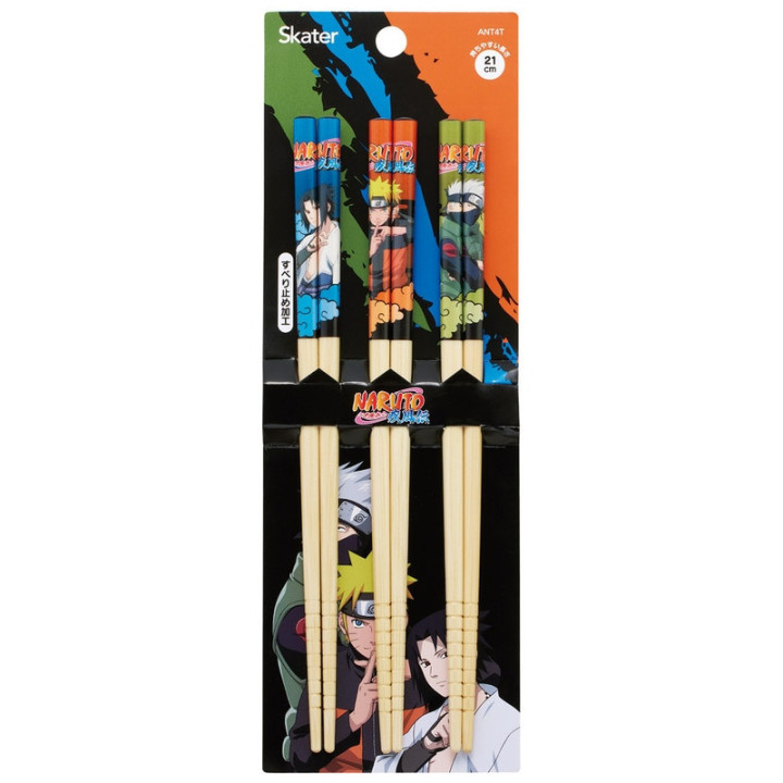 Set 3 paires Baguettes bambou Équipe 7 - Naruto