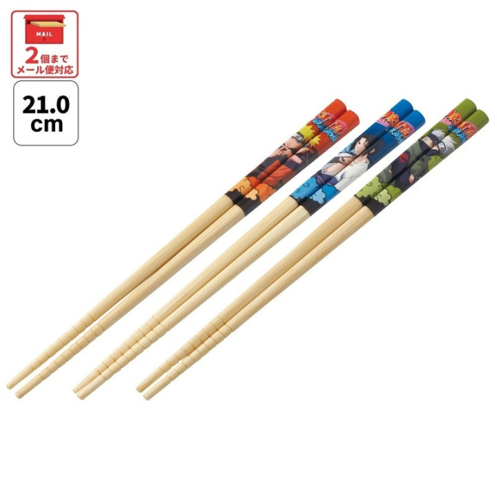 Set 3 paires Baguettes bambou Équipe 7 - Naruto