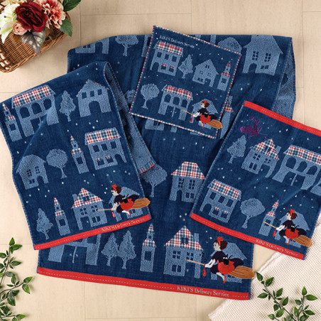 Grande Serviette La nuit du départ 60x120 cm - Kiki la petite sorcièr