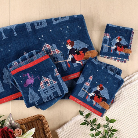 Grande Serviette La nuit du départ 60x120 cm - Kiki la petite sorcièr