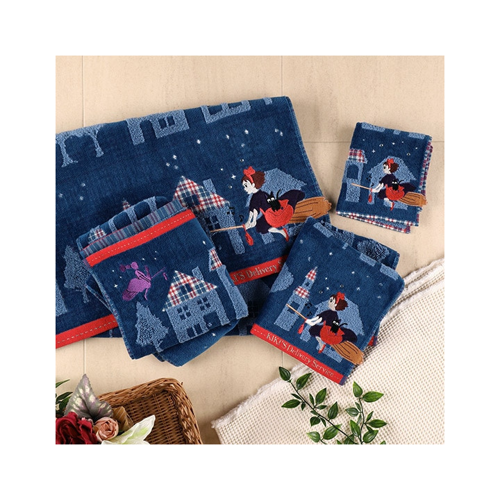 Grande Serviette La nuit du départ 60x120 cm - Kiki la petite sorcièr