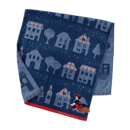 Grande Serviette La nuit du départ 60x120 cm - Kiki la petite sorcièr