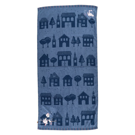 Grande Serviette La nuit du départ 60x120 cm - Kiki la petite sorcièr