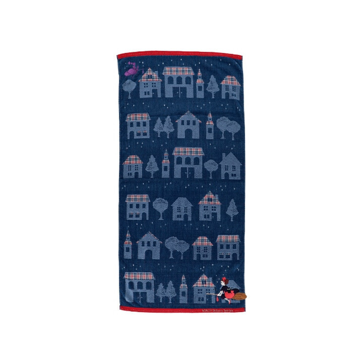 Grande Serviette La nuit du départ 60x120 cm - Kiki la petite sorcièr