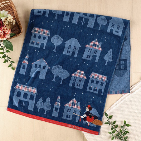 Grande Serviette La nuit du départ 60x120 cm - Kiki la petite sorcièr