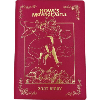 2027 Diary Hauru & Sophie red gold foile - Howl’s Moving Castle