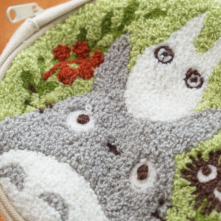 Round pouch Totoro & Soot Sprites - My Neighbor Totoro