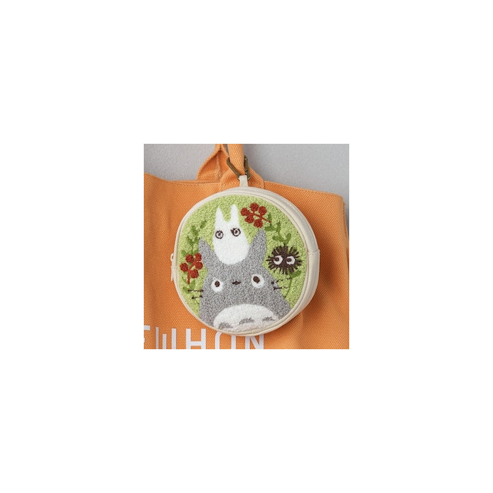 Round pouch Totoro & Soot Sprites - My Neighbor Totoro