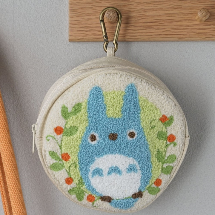 Round pouch Totoro Blue - My Neighbor Totoro