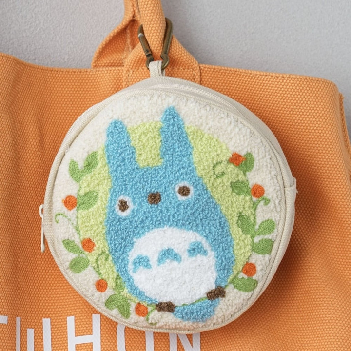 Round pouch Totoro Blue - My Neighbor Totoro