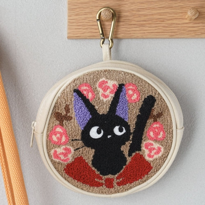 Round pouch Jiji Rose wreath - Kiki’s Delivery Service
