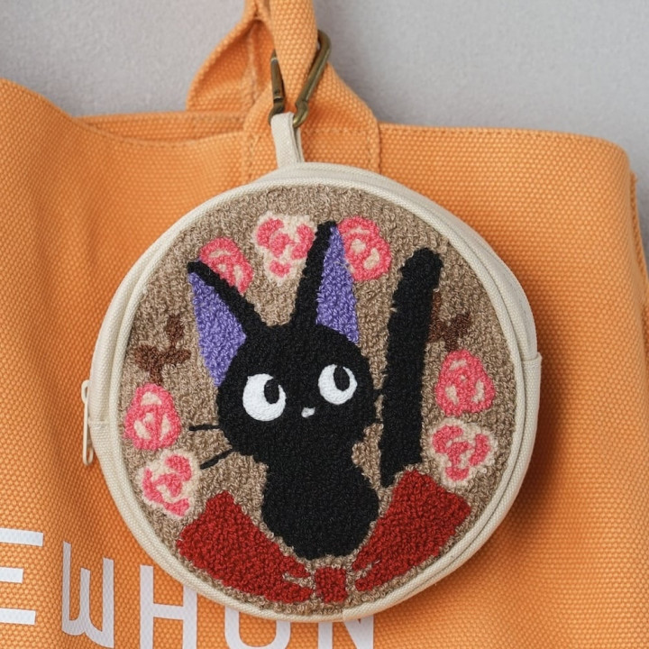 Round pouch Jiji Rose wreath - Kiki’s Delivery Service