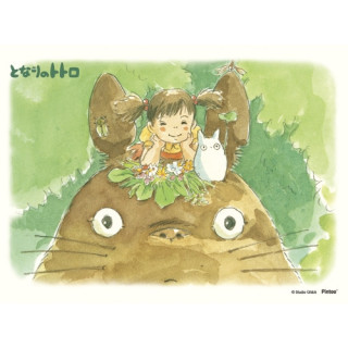 Puzzle 150P and easel Mei perched on Totoro - My Neighbor Totoro