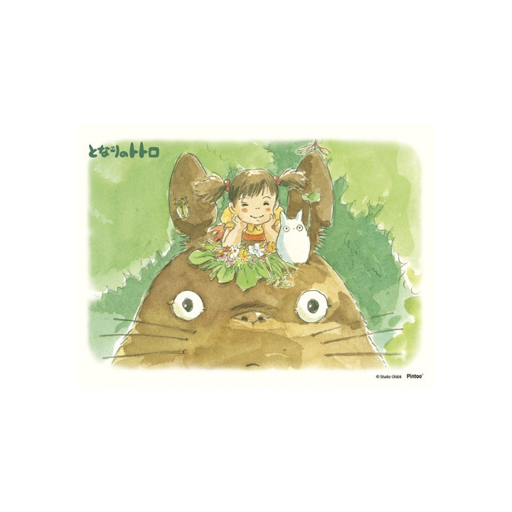 Puzzle 150P & chevalet Mei perchée sur Totoro - Mon Voisin Totoro