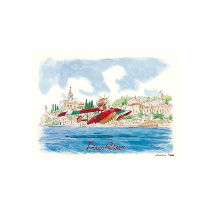 Puzzle 150P & chevalet Amerrissage du Savoia - Porco Rosso