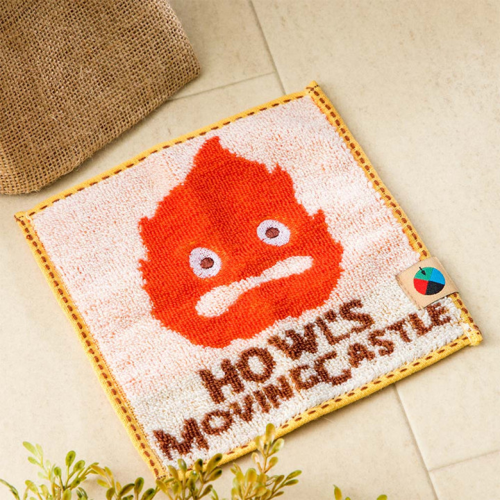 Mame Mini Towel Calcifer 15x15 cm  - Howl's Moving Castle