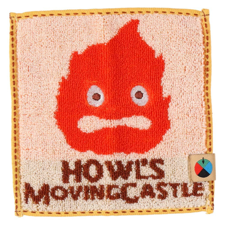 Mame Mini Towel Calcifer 15x15 cm  - Howl's Moving Castle