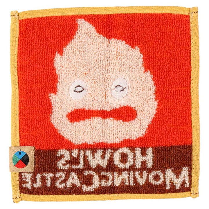Mame Mini Towel Calcifer 15x15 cm  - Howl's Moving Castle