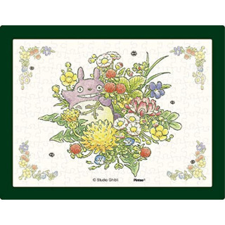 Puzzle 150P and easel Totoro Bunch of spring flowers - My Neighbor To