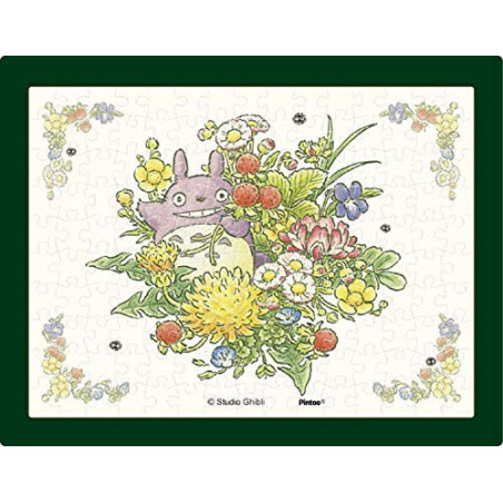 Puzzle 150P and easel Totoro Bunch of spring flowers - My Neighbor To