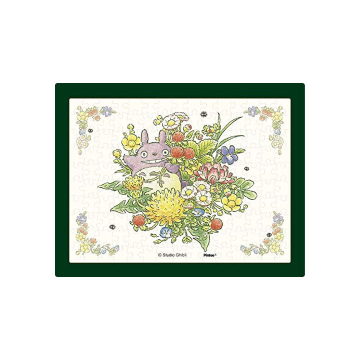 Puzzle 150P & easel Totoro Bunch of spring flowers - My Neighbor To
