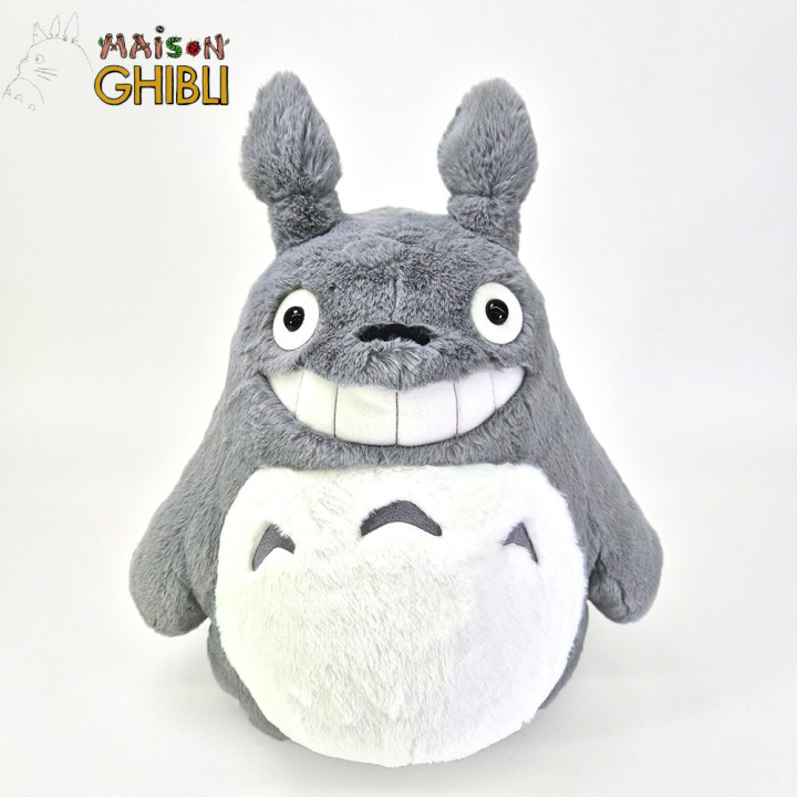 Peluche Funwari Totoro Gris souriant L - Mon Voisin Totoro