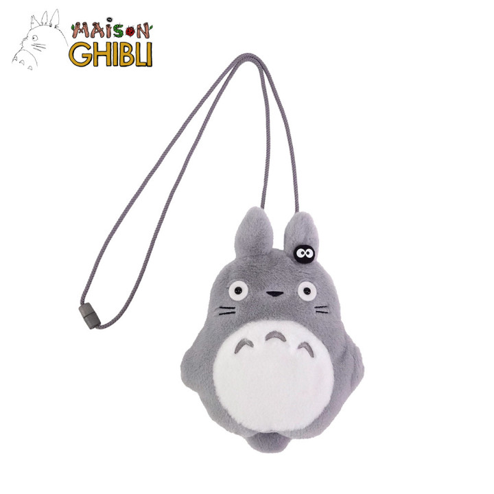 Big Totoro plush pouch with strings - My Neighbor Totoro