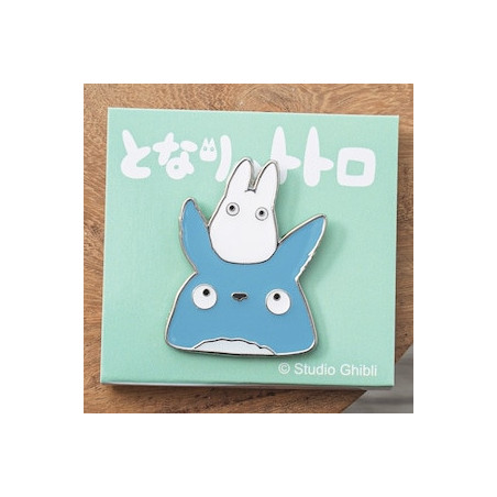 Pins Totoro Bleu et Blanc Gros Plan – Mon Voisin Totoro