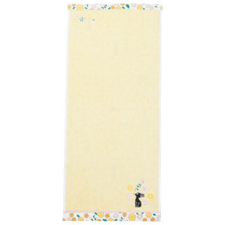Serviette Jiji Liseré fleuri 34x80 cm - Kiki la petite sorcière