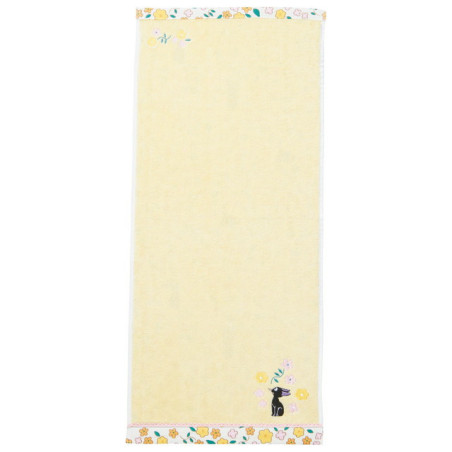 Serviette Jiji Liseré fleuri 34x80 cm - Kiki la petite sorcière